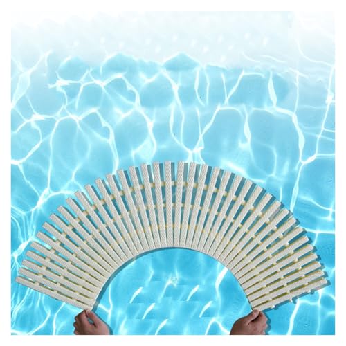 LWZQRVCT Überlaufgitter for Die Schwimmbadentwässerung, Langlebiges Kunststoff-Rinnengitter, Gitterentwässerungsabdeckung, for Einfahrten, Terrassen, Pooldecks Und Gewerbeflächen(20x100cm-15 Pieces) von LWZQRVCT