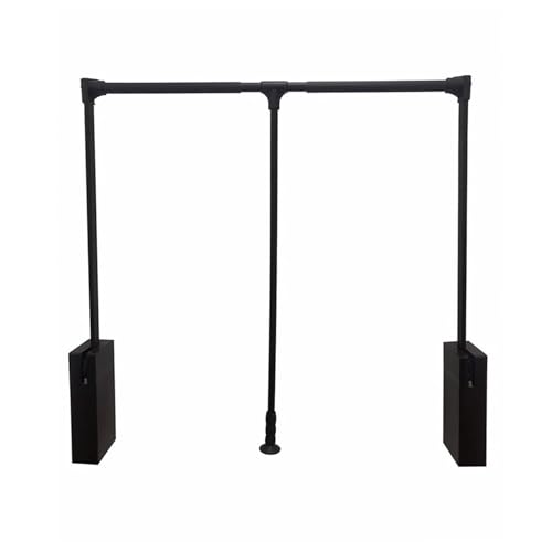 LWZQRVCT Zweiwege-Puffer-Kleiderstange for Herunterziehen,Herunterklappbare Kleiderstange for Den Heimschrank, Kleiderschrank-Hebeschiene,Organizer Aus Aluminiumlegierung(890-1200mm) von LWZQRVCT