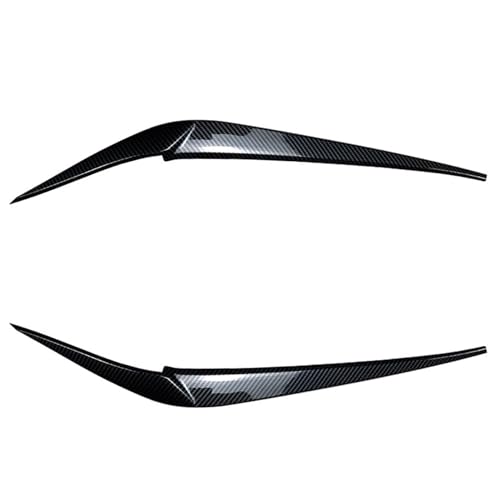 2 Stücke Auto ABS Scheinwerfer Augenbrauen für BMW X3 G01 X4 G02, Abdeckung Wimpern, Kopflicht Aufkleber Autoscheinwerfer Stirn, Außen Styling Zubehör,A/Carbon Fiber Look von LXBSXY