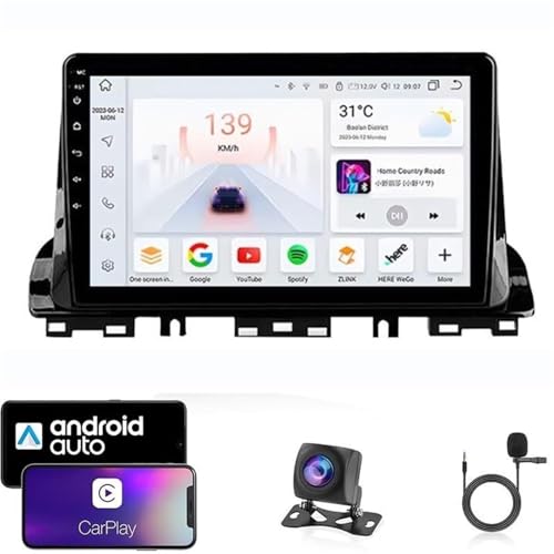 9-Zoll-Autoradio mit Android 14 for Kia Cerato 4 2018–2020 | Kabelloses CarPlay und Android Auto | Plug & Play-GPS | Kostenlose Rückfahrkamera | 4G/WLAN | Behält die Lenkradsteuerung bei(T3 8 Core 4G+ von LXBche