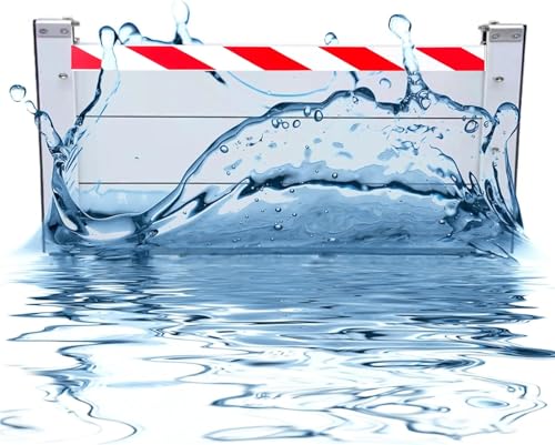 Hochwasserschutz Barriere Mobile: Aluminium Hochwasserschutz für Türen & Garagen, Wiederverwendbare Wasserschutz Systeme mit Dichtungsprofil, Einfache Installation von LXBche