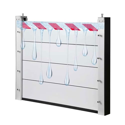 Hochwasserschutz Barriere Mobile: Aluminium Hochwasserschutz für Türen & Garagen, Wiederverwendbare Wasserschutz Systeme mit Dichtungsprofil, Einfache Installation von LXBche