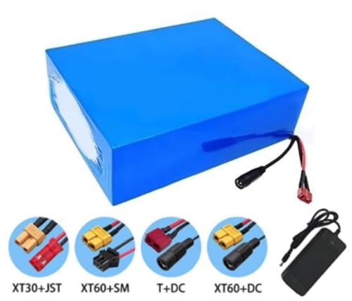 LXBche 72-V-Lithium-Ionen-Akkupack 20 Ah 20S4P mit integriertem BMS-Schutz und Ladegerät for Elektrofahrräder (XT60-Stecker + T-Stecker)(Anderson-pp) von LXBche