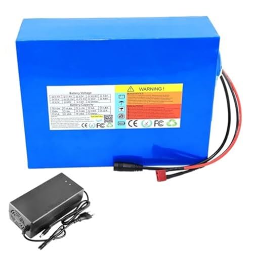 LXBche Lithium-Akkupack 70 V 20 Ah 20S4P mit Ladegerät und BMS for Ebike-Kit XT60-Stecker, kompatibel mit bis zu 1600 W(XT90 Plug) von LXBche