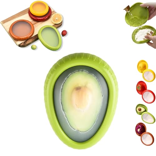 LXCJZY Silicone Fruit Storage Box, Container To Keep Fresh, Reusable Fruit Vegetable Containers for Fridge Keep Fresh Fruit Storage Container to Keep Fresh Vegetable (Green) von LXCJZY
