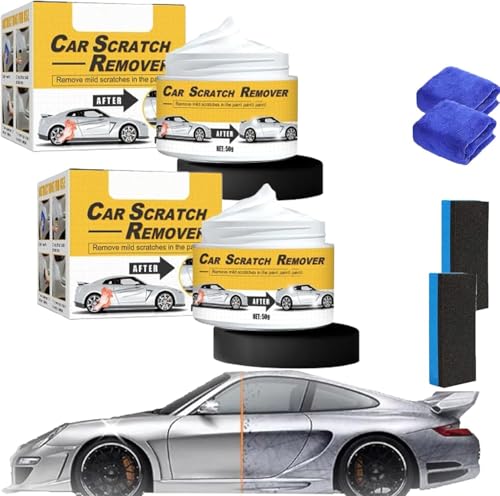 LXCJZY T-221A Polishing Compound & Scratch Remover with Sponge,Scratch Remover for Vehicles,Car Scratch Repair Paste Polishing Wax (2) von LXCJZY