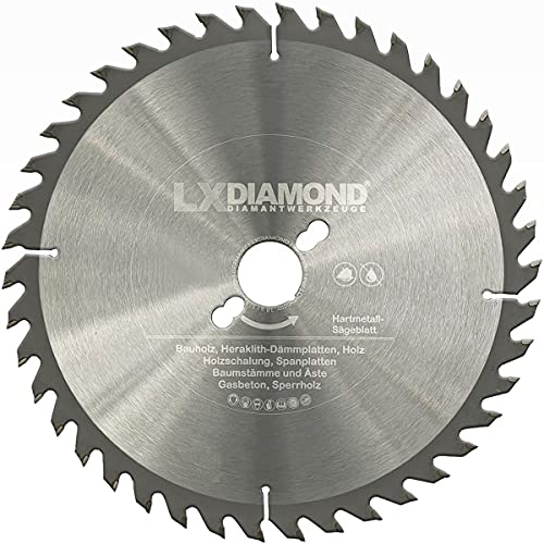 LXDIAMOND Hartmetall-Sägeblatt 190mm x 30,0mm 30 Zähne mit Wechselspitzzahn für Holz Kreissägeblatt geeignet für Kappsägen Tischsägen Handsägen Gehrungssägen - in Premium Qualität 190x30 LXDIAMOND Hartmetall-Sägeblatt 190mm x 30,0mm 30 Zähne mit Wechselspitzzahn für Holz Kreissägeblatt geeignet für Kappsägen Tischsägen Handsägen Gehrungssägen - in Premium Qualität 190x30 von LXDIAMOND