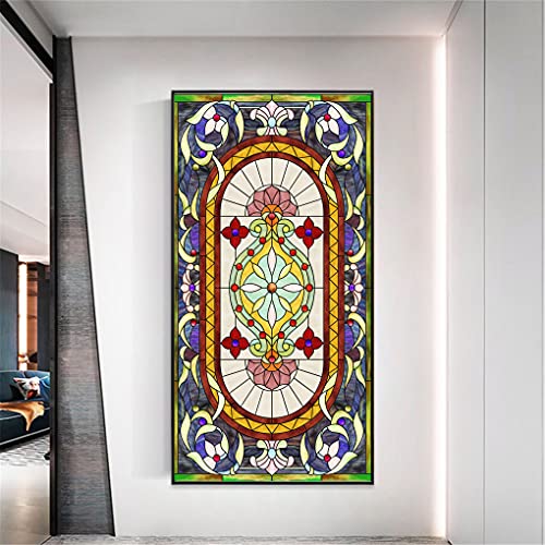 Dekorfolie Glasmalerei Fensterfolie Sichtschuzfolie Milchglasfolie Kirchenstil 95 Statisch Haftend Privatsphäre Fensteraufkleber 50x120cm Dekorfolie Glasmalerei Fensterfolie Sichtschuzfolie Milchglasfolie Kirchenstil 95 Statisch Haftend Privatsphäre Fensteraufkleber 50x120cm von LXDWEI
