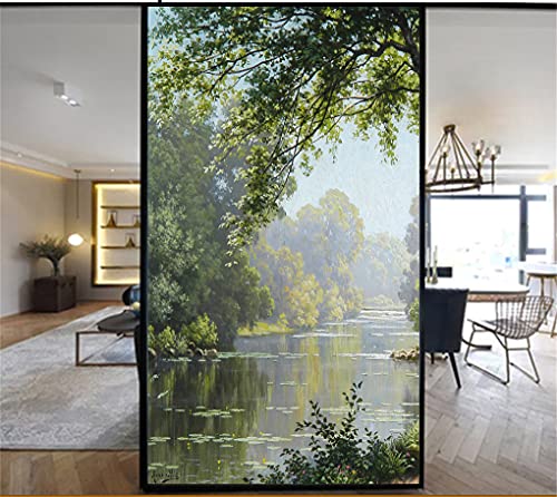 LXDWEI Dekorative Fensterfolie Sichtschutz Waldmalerei statische Haftung Fensteraufkleber kein Klebstoff mattierte Fensterabdeckungen 82x200 cm LXDWEI Dekorative Fensterfolie Sichtschutz Waldmalerei statische Haftung Fensteraufkleber kein Klebstoff mattierte Fensterabdeckungen 82x200 cm von LXDWEI