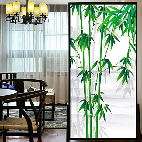 LXDWEI Dekorative Fensterfolie Sichtschutz grüne Pflanze Bambus statische Haftung Fensteraufkleber kein Klebstoff mattierte Fensterabdeckungen Fenster-Tönung 70x190 cm LXDWEI Dekorative Fensterfolie Sichtschutz grüne Pflanze Bambus statische Haftung Fensteraufkleber kein Klebstoff mattierte Fensterabdeckungen Fenster-Tönung 70x190 cm von LXDWEI