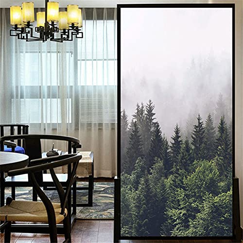 LXDWEI Dekorativer Fensterfolie Sichtschutz Berg Wald statische Haftung Fensteraufkleber kein Kleber Milchglas-Abdeckung Fenster-Tönung 82x100 cm LXDWEI Dekorativer Fensterfolie Sichtschutz Berg Wald statische Haftung Fensteraufkleber kein Kleber Milchglas-Abdeckung Fenster-Tönung 82x100 cm von LXDWEI