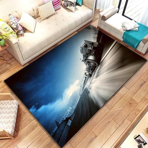 LXFENG F-1 Formel Weltmeisterschaft Rennen Gedrucktes Muster Flanell Teppich Wohnzimmer Schlafzimmer Badezimmer Fußmatte Hotel Teppich F1197 120X180CM von LXFENG