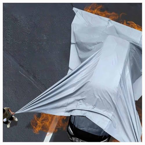 Auto-Feuerlöschdecke Glasfaser-Feuerlöschdecke Notfalldecke Für Elektrofahrzeuge Mit Tragetasche(6x8 m/19.6x26 ft) von LXHELIVERY