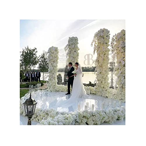 Hochzeit Gespiegelter Gang Läufer Reflektierend Teppich Läufer Spiegel Teppiche Rolle Für Graduation Party Backdrops Läufer Teppich, Zeremonie Event Home Indoor Dekoration ( Farbe : Weiß , Größe : 1x1 von LXHELIVERY