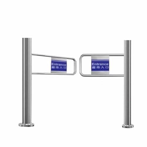 LXHELIVERY Edelstahl-Drehtor - Supermarkt-Eingangstür Mit Einseitiger Sicherheitstür Automatisches Schließtor Für Bibliothek, Laden Und Ausstellung(140 cm) von LXHELIVERY