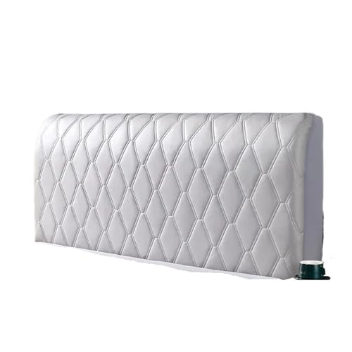 LXHZSY Bett Kopfteil Bezug All-Inclusive Headboard Cover Bed Headboard Covers Home Decor Bed Back Dust Protector Cover Light Gray(W210xH75cm) von LXHZSY