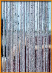 Perlenvorhang Glänzende Quaste mit silberner Linie, Fadenvorhang, 300 x 290 cm, 100 x 200 cm, modischer Volant, Wohnzimmerteiler, Hochzeit, DIY-Heimdekoration (Color : Gray, Size : 100x200cm) von LXHZSY
