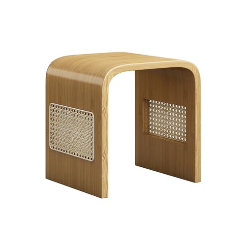 Bambus-Schuhbank, multifunktionaler Rattan-Hocker, gewölbter Fußstütze, Beistelltisch für Schlafzimmer, Wohnzimmer, Balkon, Hauswirtschaftsraum, Korridor Bambus-Schuhbank, multifunktionaler Rattan-Hocker, gewölbter Fußstütze, Beistelltisch für Schlafzimmer, Wohnzimmer, Balkon, Hauswirtschaftsraum, Korridor von LXJBBD