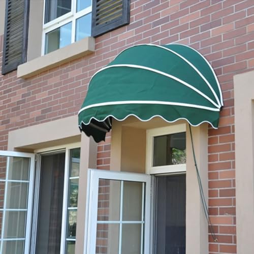 Einziehbare Markise Baldachin, Faltbare Halbkugelförmige Fenstertürmarkise für Regen- und Sonnenschutz Einziehbare Markise Baldachin, Faltbare Halbkugelförmige Fenstertürmarkise für Regen- und Sonnenschutz von LXJBBD