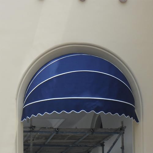 Einziehbare Markise Baldachin, Faltbare Halbkugelförmige Fenstertürmarkise für Regen- und Sonnenschutz Einziehbare Markise Baldachin, Faltbare Halbkugelförmige Fenstertürmarkise für Regen- und Sonnenschutz von LXJBBD