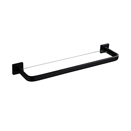 LXJBBD Badezimmer-Glasregal – Wandmontiertes Regal aus gehärtetem Glas mit Halterung aus gebürstetem Edelstahl, 30 cm goldener Rahmen zur Aufbewahrung und Organisation von LXJBBD