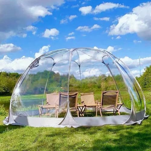 LXJBBD Bubble Zelt Pavillon Wetterfest Instant Pop Up für Camping, Partys, Hochzeiten - Platz für 3-8 Personen, großes transparentes PVC-Design LXJBBD Bubble Zelt Pavillon Wetterfest Instant Pop Up für Camping, Partys, Hochzeiten - Platz für 3-8 Personen, großes transparentes PVC-Design von LXJBBD