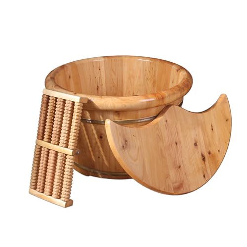 LXJBBD Fußbad Waschbecken Set - Praktischer Fußeimer aus Holz für Spa und Pediküre Massage LXJBBD Fußbad Waschbecken Set - Praktischer Fußeimer aus Holz für Spa und Pediküre Massage von LXJBBD
