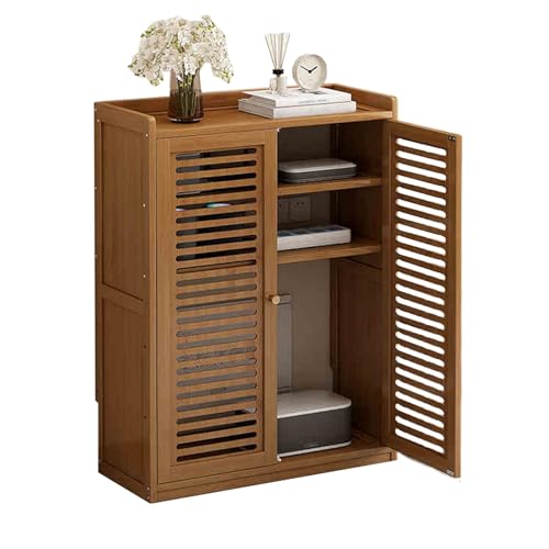 LXJBBD Router Organizer Cabinet - Bamboo Board, Hollow & Magnetic Door Design, Adjustable Shelves, Assembly Required, Home Use LXJBBD Router Organizer Cabinet - Bamboo Board, Hollow & Magnetic Door Design, Adjustable Shelves, Assembly Required, Home Use von LXJBBD