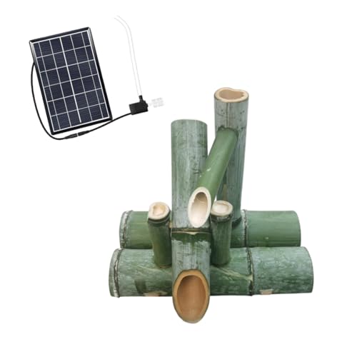 LXJBBD Solarbetriebener Springbrunnen mit Pumpe und Solarpanel – Bambus-Zen-Gartendekoration für den Innen- und Außenbereich LXJBBD Solarbetriebener Springbrunnen mit Pumpe und Solarpanel – Bambus-Zen-Gartendekoration für den Innen- und Außenbereich von LXJBBD