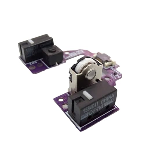 LXJLXD Microswitch Button Board für GProX Superlight Mouse Motherboards mit silbernen Maus-Encodern Decodern (D2FC 7N 10M) von LXJLXD