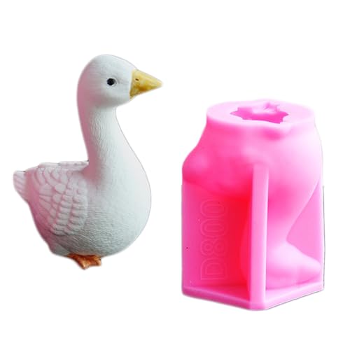 LXJLXD Silikonformen mit 3D-Gans-Figuren für Seifenherstellung, Gipsdekoration, Zement, Ton, Silikonformen von LXJLXD