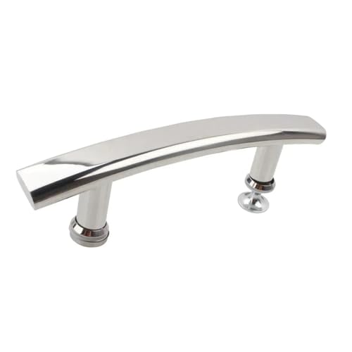 LXLAEOANG Duschknopf, Armlehne, Duschtürgriff, Duschraumgriff, Bogenlochabstand 145 Mm, Duschgriff, Silber für Duschtür Glastüren von LXLAEOANG