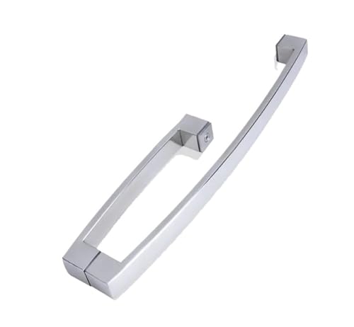 LXLAEOANG Duschtürgriffe, Duschknopf, Edelstahl-Duschgriff, Badezimmer-Glastüren, L-förmiger Griff, 425 x 225 mm für Duschtür Glastüren(Color 3) von LXLAEOANG