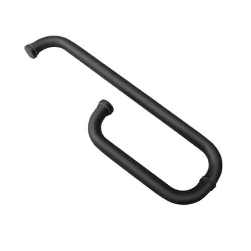 LXLAEOANG Duschtürgriffe, Duschknopf, Edelstahl-Duschgriff, Badezimmer-Glastüren, L-förmiger Griff, 425 x 225 mm für Duschtür Glastüren(Color 4) von LXLAEOANG