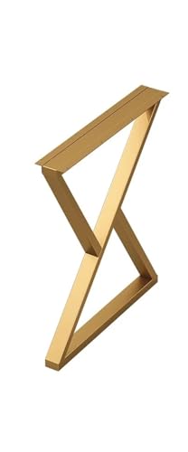 LXLAEOANG Einseitige Beinhalterung aus Eisenstange, Schrankstütze aus Metall, einfaches Schreibtisch-Esstischbein für Couchtisch Bei Esstisch(Gold W30H100cm) von LXLAEOANG