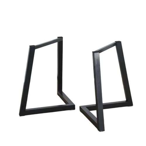 LXLAEOANG Schmiedeeiserne Beinhalterung, Bürobeinstativ, Massivholz-Großbrettrahmen, Metallstativ-Tischfuß für Couchtisch Bei Esstisch(Color 1) von LXLAEOANG