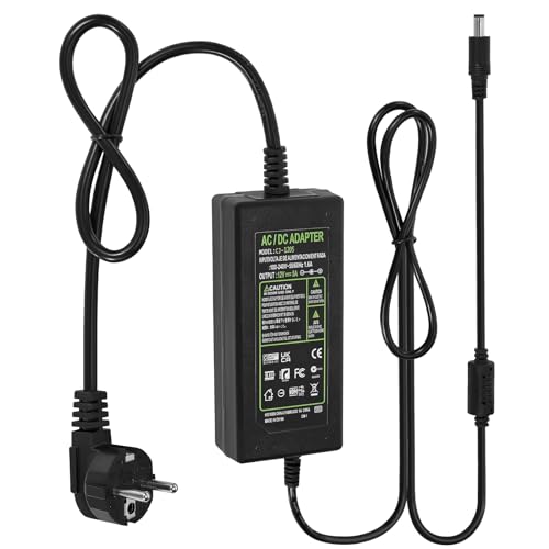 12V 5A Netzteil Adapter, LED Trafo 60W Stromversorgung AC 100V-240V bis DC 12 Volt Spannungswandler Transformator 5,5 x 2,5/2,1 mm DC Ausgangsbuchse für LED Streifen Monitore Computer Bildschirm 12V 5A Netzteil Adapter, LED Trafo 60W Stromversorgung AC 100V-240V bis DC 12 Volt Spannungswandler Transformator 5,5 x 2,5/2,1 mm DC Ausgangsbuchse für LED Streifen Monitore Computer Bildschirm von LXLQZXW