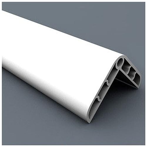 Winkelprofil Eckenschutz Schule Eckenschutz Kanten-Sicherheits-Stoßfänger Für Fensterbank Türrahmen Wand Weicher Gummi Eckenschutz Selbstklebend Eckschild, 40mm Breit ( Color : White , Size : 150cm/5 von LXLZYXSF