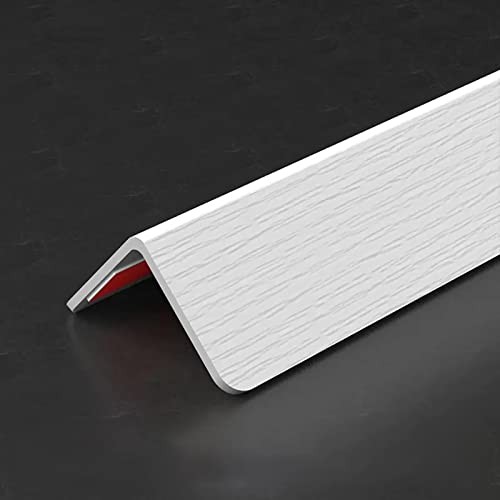 Winkelprofil Eckenschutz Wand-Eckenschutz Kantenschutzleiste Arbeitsplatten Kantenschutz Fensterschweller-Nosing Möbelstoßstangen, Selbstklebend, 36mm Flügel ( Color : White , Size : 3.6cm W 110cm/43 von LXLZYXSF