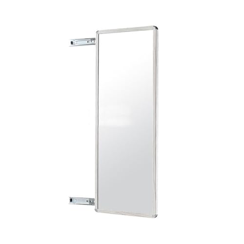 LXP Spiegel, verschiebbarer Kleiderschrank, eingebauter Schminkspiegel, drehbarer Spiegel, Ganzkörper-passender Kleiderschrank-Innenspiegel 110 x 35 cm (CH : 100 * 35cm) von LXP