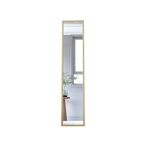 LXP Ultraschmaler Ganzkörperspiegel aus Massivholz, Ganzkörperspiegel, extrem schmaler Eingang for kleine Wohnungen, Wandspiegel 120 * 30 cm (Color : A) von LXP