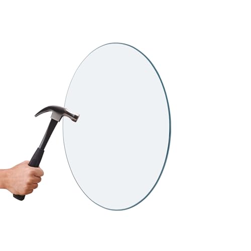 Runder Esstisch Transparente Glasplatte, Großer Runder Tisch Tischplatte Aus Gehärtetem Glas, Haushalt(70cm) von LXP