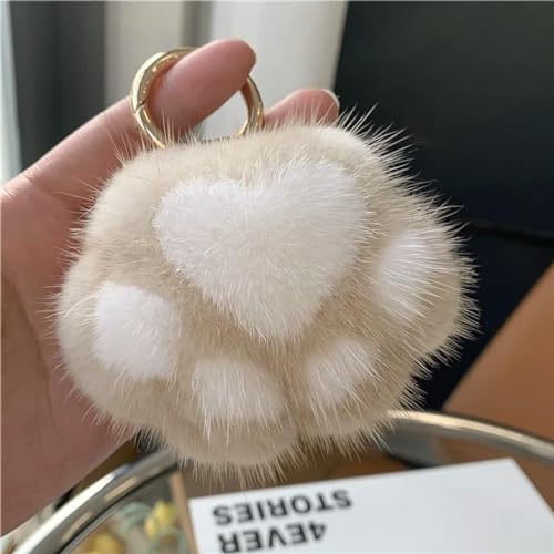 LXQJY Kawaii Cat Claw Fur Key Chain Charm Fashion Plush Bear paw Car Keychain Bag Pendant Cute Jewelry LXQJY Kawaii Cat Claw Fur Key Chain Charm Fashion Plush Bear paw Car Keychain Bag Pendant Cute Jewelry von LXQJY