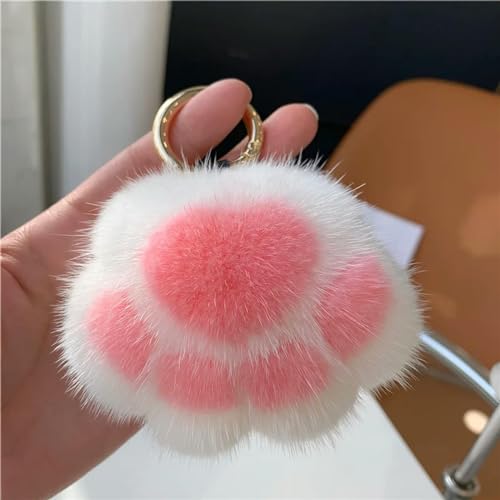 LXQJY Kawaii Cat Claw Fur Key Chain Charm Fashion Plush Bear paw Car Keychain Bag Pendant Cute Jewelry LXQJY Kawaii Cat Claw Fur Key Chain Charm Fashion Plush Bear paw Car Keychain Bag Pendant Cute Jewelry von LXQJY