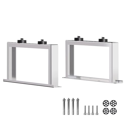 Halterung Klimaanlage Außengerät, Stoßdämpfender Universal-Bodenständer, Mini-Split-Montagehalterung, Edelstahl 201, für 1–5P(54x18cm/21x7in) von LXRHLIKG