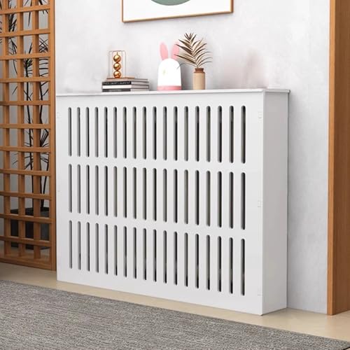 Heizungsverkleidung, Heizkörperabdeckung, Wasserdichte Heizungsabdeckung, Vertikale Lamellen, für Wohnzimmer, Schlafzimmer, Flur, Badezimmer(100x90x20cm/39x35x8in) von LXRHLIKG