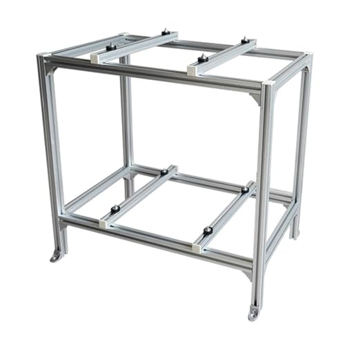 Klimaanlage Halterung Außengerät, 2-lagiger Hochleistungs-Kondensator-Bodenständer, Bodenständer mit Stoßdämpfendem Pad für 1–3 P(90x50x88cm/35x20x34in) von LXRHLIKG