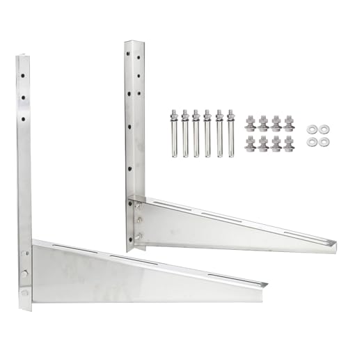 Klimaanlage Halterung Außengerät, Klimaanlage Wandhalterung, Robuster Edelstahl 304, Tragkraft Bis 450 Kg, 1P-1,5P Bis 5P, Klima Wandhalterung(50cm/20in) von LXRHLIKG