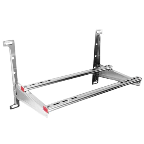Klimaanlage Halterung Außengerät, Klimaanlage Wandhalterung, Ständer Aus Edelstahl 304 mit Doppelquerträgern, für 1-3P-Verflüssiger(110x55x48cm/43x21x19in) von LXRHLIKG
