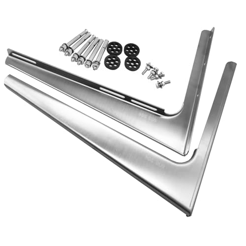Klimaanlage Halterung Außengerät, Klimaanlage Wandhalterung, mit Sicherheitsecke, Edelstahl 304, für 1P-3P Klimaanlagen(56x47.6x0.25cm/22x19x0.1in) von LXRHLIKG
